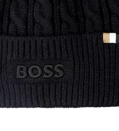 BOSS Beanie - Knitted - Black