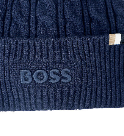 BOSS Beanie - Knitted - Navy