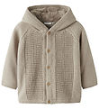 Name It Cardigan w. Foer - Knitted - NbnOlly - Iceland Fossil