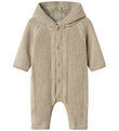 Name It Jumpsuit w. Foer - Knitted - NbnOlly - Iceland Fossil