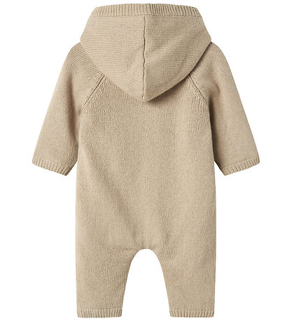 Name It Jumpsuit w. Lining - Knitted - NbnOlly - Iceland Fossil
