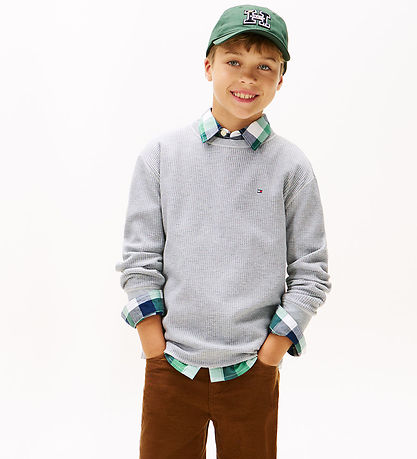 Tommy Hilfiger Blouse - Knitted - Light Grey Melange