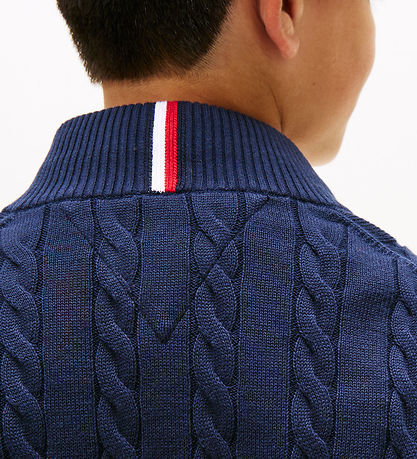 Tommy Hilfiger Blouse w. Zipper - Dark Night Navy