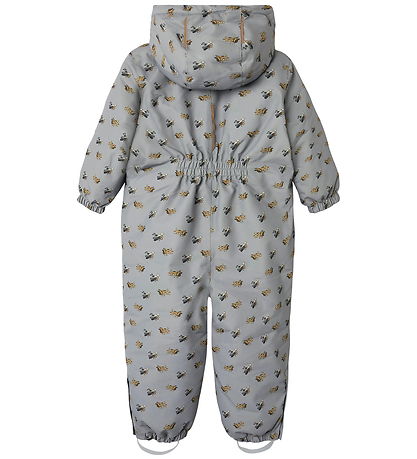 Lil' Atelier Snowsuit - NmmLasnow10 - Ultimate Grey/Airplanes