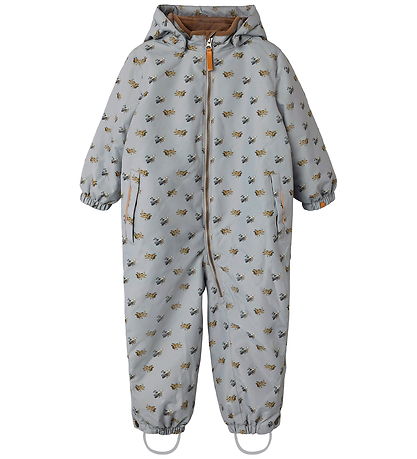 Lil' Atelier Snowsuit - NmmLasnow10 - Ultimate Grey/Airplanes