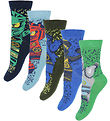 LEGO® Wear Ninjago Socks - 5-Pack - LwaGan - Blue - Green