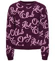 Kids Only Genser - Strikk - KogDina - Mauve Wine/Mauve Orchid