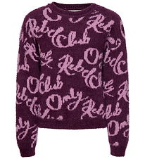 Kids Only Blouse - Knitted - KogDina - Mauve Wine/Mauve Orchid