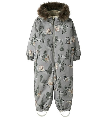 Combinaison de Ski Name It - NmnSnow10 - Ultimate Grey/Forêt