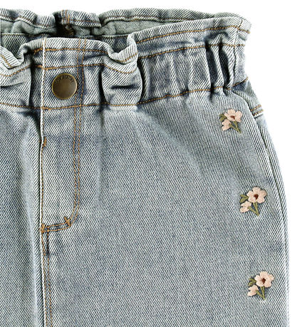 Lil' Atelier Skirt - NmfDarlee - Medium+ Blue Denim/Flower Packi