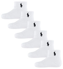 Polo Ralph Lauren Socks - 6-Pack - Classic+ - White w. Navy