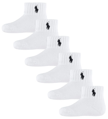 Polo Ralph Lauren Socks - 6-Pack - Classic+ - White w. Navy