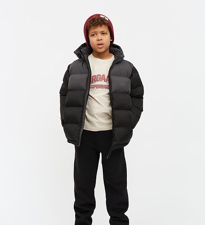 Mads Nørgaard Puffer Jacket - Light Ripstop Junino - Asphalt