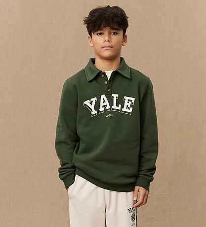 Les Deux Sweatshirt - Polo - Yale - Green/Ivory