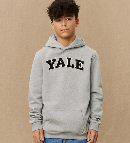 Les Deux Kapuzenpullover - Yale - Light Grey Melange/Black