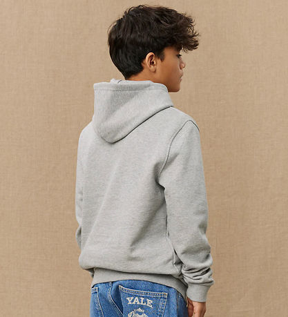 Les Deux Kapuzenpullover - Yale - Light Grey Melange/Black