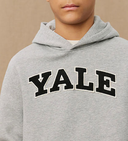 Les Deux Kapuzenpullover - Yale - Light Grey Melange/Black