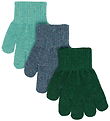 Mikk-Line Gloves - Wool/Polyamide - 3-Pack - Darkest Sprouse Fad