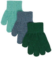 Mikk-Line Gloves - Wool/Polyamide - 3-Pack - Darkest Sprouse Fad