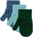 Mikk-Line Mittens - Wool/Polyamide - 3-Pack - Darkest Sprouse-Fa