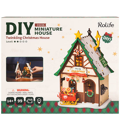 Rolife Miniature diorama - DIY - Twinkling Christmas House DS036