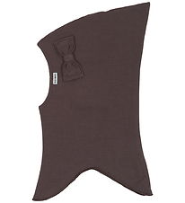Mikk-Line Balaclava - 2-layer - Raisin w. Bow