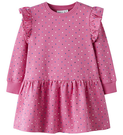 Name It Sweat Dress - NmfOeana - Pink Power