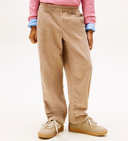 Tommy Hilfiger Corduroy Broek - Gemoute Melkbruin