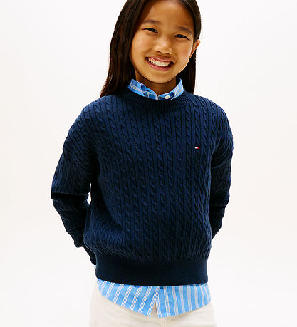 Tommy Hilfiger Blouse - Knitted - Dark Night Navy blue