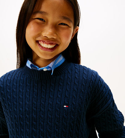 Tommy Hilfiger Blouse - Knitted - Dark Night Navy blue