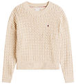 Tommy Hilfiger Pusero - Neulottu - Mallasmaidon kanervanbeige