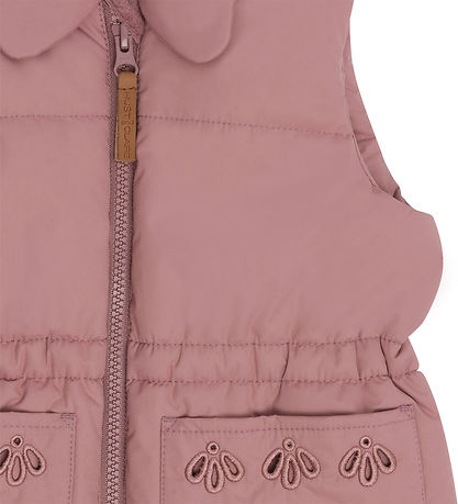 Hust and Claire Puffer Vest - Emily - Pale Mauve