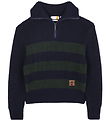 Timberland Blouse w. Zipper - Knitted - Navy/Green