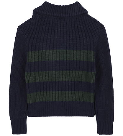 Timberland Blouse w. Zipper - Knitted - Navy/Green