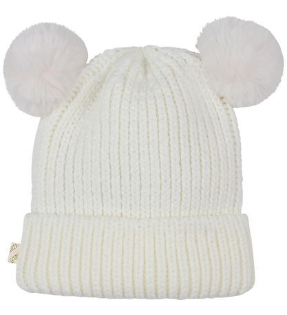 Billieblush Húfa - Prjónað - Ivory M. Pom-Pom