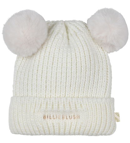 Billieblush Húfa - Prjónað - Ivory M. Pom-Pom