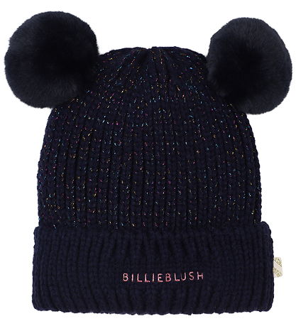 Billieblush Húfa - Prjónað - Dökkblátt M. Pom-Pom