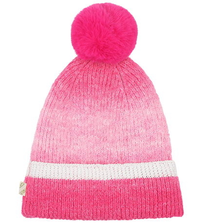 Billieblush Mössa - Stickad - Rosa m. Pom-Pom