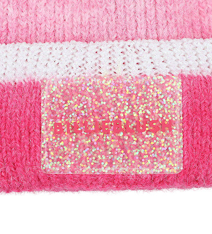 Billieblush Mössa - Stickad - Rosa m. Pom-Pom