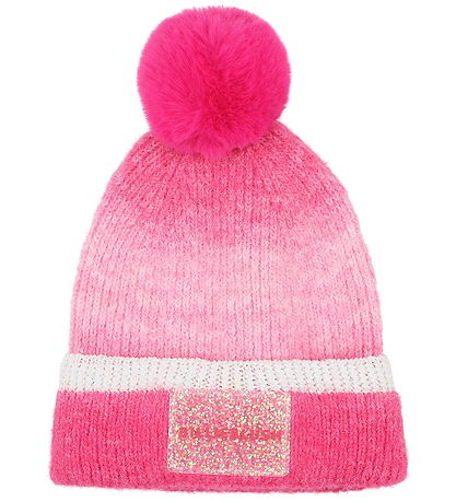Billieblush Mössa - Stickad - Rosa m. Pom-Pom