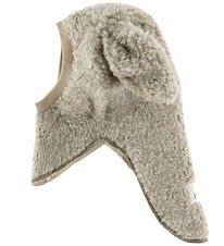 Huttelihut Balaclava - Wool - Teddy - 2-layer - Camel Melange