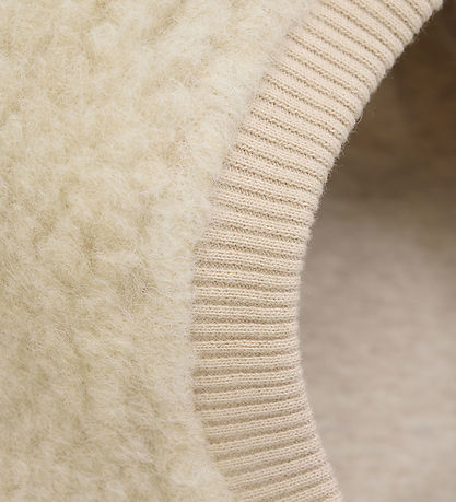 Huttelihut Balaclava - Wool - Teddy - 2-layer - Cement w. Ears