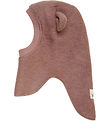 Huttelihut Balaclava - Wool - 2-layer - Burlwood w. Ears