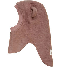 Huttelihut Balaclava - Wool - 2-layer - Burlwood w. Ears