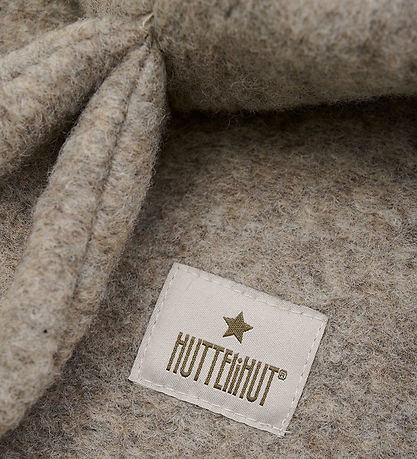Huttelihut Balaclava - Wool - 2-layer - Camel Melange w. Ears