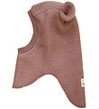 Huttelihut Balaclava - Wool - 2-layer - Burlwood w. Ears