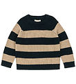 Konges Sløjd Blouse - Wool - Rib - Knitted - Vitum - Blue Stripe