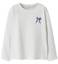 Name It Blouse - NkfVeen - Bright White/Lace Bow