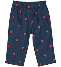 Flöss Byxor - Amee - Denim - Mid Blue Heart