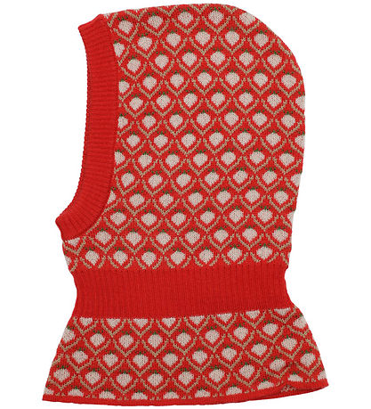 Flöss Balaclava - Wool - Single Layer - Knitted - Zuri - Red Ber
